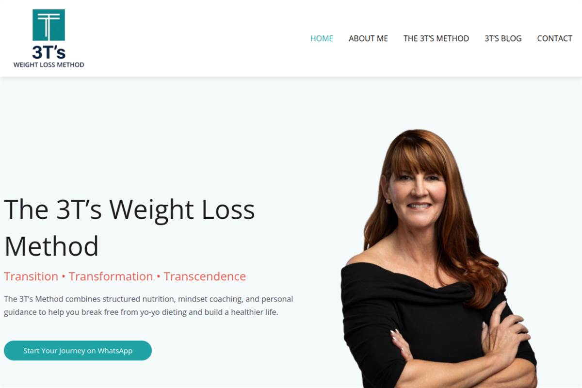 3T’s Weight Loss Method website screenshot