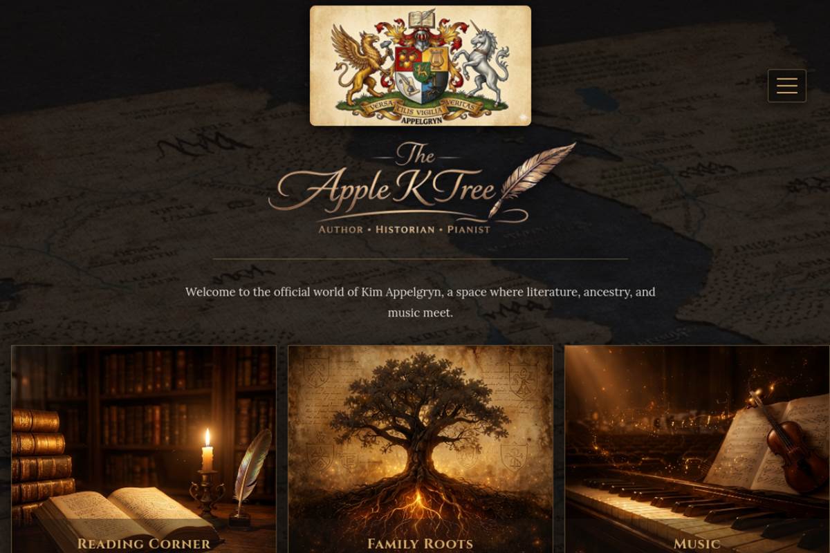 The Apple K Tree website screenshot