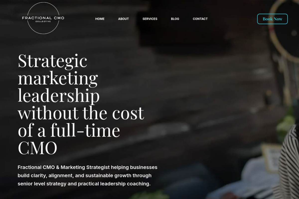 Fractional CMO Collective website screenshot